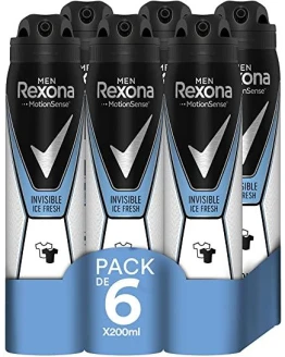 Foto de portada de Rexona Invisible Ice Fresh Antitranspirante Aerosol para Hombre