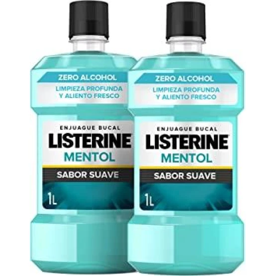 Foto de portada de Listerine Enjuage Bucal Mentol Pack de 2