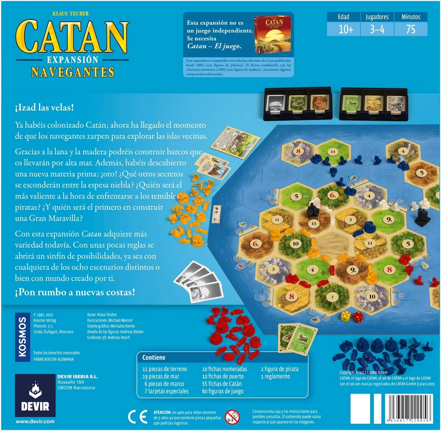 Devir Catan: Expansión Navegantes - Imagen 2