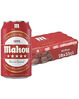 Mahou 5 Estrellas Cerveza Especial Dorada Lager Con Sabor 5 Estrellas