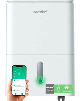 Foto de portada de COMFEE' Deshumidificador de Humedad WiFi 20L Easy Dry interior 40 m2 / 100 m3 - Deshumificador Eléctrico Silencioso con App Control - Dehumifier bajo consumo con depósito extraible + 4 Modos