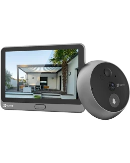 EZVIZ Mirilla Digital de Puerta con Pantalla Táctil a Color de 4.3» Cámara Video Timbre Inalámbrico Monitor con Batería Recargable 4600mAh,PIR Detección de Movimiento,Audio Bidireccional,Modelo CP4 Foto de portada de EZVIZ Mirilla Digital de Puerta con Pantalla Táctil a Color de 4.3'' Cámara Video Timbre Inalámbrico Monitor con Batería Recargable 4600mAh,PIR Detección de Movimiento,Audio Bidireccional,Modelo CP4
