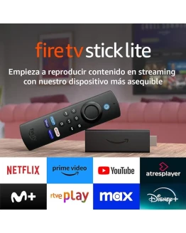 Amazon Fire TV Stick Lite con mando por voz Alexa | Lite (sin controles del TV), streaming HD Foto de portada de Amazon Fire TV Stick Lite con mando por voz Alexa | Lite (sin controles del TV), streaming HD