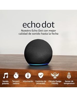 Foto de portada de Echo Dot (5.ª generación, modelo de 2022) | Altavoz inteligente wifi y Bluetooth con Alexa, con sonido más potente y de mayor amplitud | Antracita