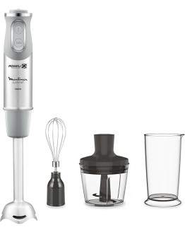 Moulinex QuickChef DD655D Batidora de Mano de 1000 W, con Regulador de 10 Velocidad Turbo con 2 Accesorios para Picar y para Montar y Vaso Medidor, Cúpula Antisalpicaduras, Acero Foto de portada de Moulinex QuickChef DD655D Batidora de Mano de 1000 W, con Regulador de 10 Velocidad Turbo con 2 Accesorios para Picar y para Montar y Vaso Medidor, Cúpula Antisalpicaduras, Acero