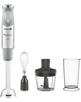 Moulinex QuickChef DD655D Batidora de Mano de 1000 W, con Regulador de 10 Velocidad Turbo con 2 Accesorios para Picar y para Montar y Vaso Medidor, Cúpula Antisalpicaduras, Acero Foto de portada de Moulinex QuickChef DD655D Batidora de Mano de 1000 W, con Regulador de 10 Velocidad Turbo con 2 Accesorios para Picar y para Montar y Vaso Medidor, Cúpula Antisalpicaduras, Acero