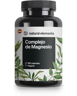 Complejo de Magnesio – Premium: De 5 compuestos – citrato + bisglicinato + óxido de magnesio – 400mg por dosis diaria – Probado en laboratorio, vegano Foto de portada de Complejo de Magnesio – Premium: De 5 compuestos – citrato + bisglicinato + óxido de magnesio – 400mg por dosis diaria – Probado en laboratorio, vegano