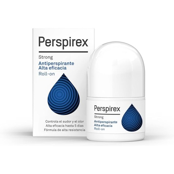 Foto de portada de Perspirex ® | Strong | Desodorante Antitranspirante Axilas Roll On con Elevada Eficacia y Efectividad Anti Sudor hasta 5 días | Para Personas que Sufren de Sudoración Severa | 20 Ml