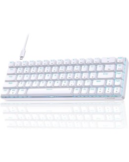 Dierya T68SE Teclado Mecánico Gaming Mini 60% Red Switch Mechanical Keyboard con Retroiluminación LED,Cable USB-Type C,Teclado Ultra-Compacto 68 Teclas Anti-Fantasma US Layout para PC/Windows Foto de portada de Dierya T68SE Teclado Mecánico Gaming Mini 60% Red Switch Mechanical Keyboard con Retroiluminación LED,Cable USB-Type C,Teclado Ultra-Compacto 68 Teclas Anti-Fantasma US Layout para PC/Windows