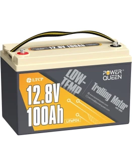 Power Queen 12.8V 100Ah LiFePO4 con desconexión por Temperatura incorporada, actualización 100A BMS, Celdas de batería de Litio de Grado A con 4000+ ciclos, para Motor de curricán, Solar.… Foto de portada de Power Queen 12.8V 100Ah LiFePO4 con desconexión por Temperatura incorporada, actualización 100A BMS, Celdas de batería de Litio de Grado A con 4000+ ciclos, para Motor de curricán, Solar.…