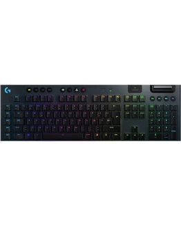 Logitech G915 LIGHTSPEED Teclado Gaming Mecánico Inalámbrico con teclas GL-Táctil de bajo perfil, Diseño ultra delgado, 30 horas de duración de la batería, Disposición QWERTY ES – Negro Foto de portada de Logitech G915 LIGHTSPEED Teclado Gaming Mecánico Inalámbrico con teclas GL-Táctil de bajo perfil, Diseño ultra delgado, 30 horas de duración de la batería, Disposición QWERTY ES - Negro