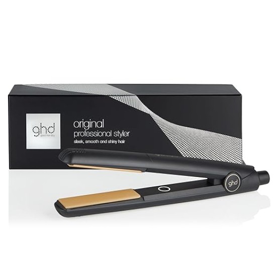 Foto de portada de ghd original styler - Plancha de pelo profesional para un cabello pulido, suave y brillante, crea de liso a ondas, tecnología Single-zoneTM, temperatura óptima de peinado 185º, placas cerámicas, negro