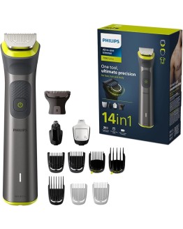 Foto de portada de Philips Recortadora de Barba Serie 7000, Máquina Cortar Pelo, Cortapelos Hombre, Kit 14 en 1 Para Cara, Pelo, Orejas, Nariz y Cuerpo,120min de uso, En Seco y Húmedo, Recargable, Funda, MG7930/15