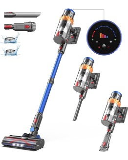 MIBODE Aspiradora sin Cable, 45kPa/550W/65Mins Escoba Aspiradora sin Cable con Pantalla Táctil, Aspiradora con Modo Automático y Cepillo Antienredos para Suelo/Alfombra/Pelos de Animales Foto de portada de MIBODE Aspiradora sin Cable, 45kPa/550W/65Mins Escoba Aspiradora sin Cable con Pantalla Táctil, Aspiradora con Modo Automático y Cepillo Antienredos para Suelo/Alfombra/Pelos de Animales