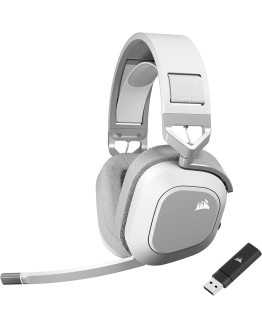 Corsair HS80 MAX Wireless Auriculares para Juegos Multiplataforma con Bluetooth – Dolby Atmos – Micrófono de Calidad Broadcast – Compatible con iCUE – PC, Mac, PS5, PS4, Móvil – Blanco Foto de portada de Corsair HS80 MAX Wireless Auriculares para Juegos Multiplataforma con Bluetooth - Dolby Atmos - Micrófono de Calidad Broadcast - Compatible con iCUE - PC, Mac, PS5, PS4, Móvil - Blanco
