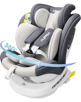 Foto de portada de Miophy I-size Silla de Coche Isofix Giratoria 360° Grupo 0+/1/2/3, 0-12 años, 40-150 cm(Gris claro i-Size)