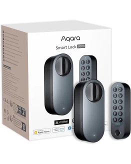 Aqara Cerradura Inteligente U200 con lector de huella digital, Matter over Thread, Cerradura Electronica Sin Llave con Apple Home Key y Batería Recargable, Soporta Apple Home, Google Home, Alexa,Negro Foto de portada de Aqara Cerradura Inteligente U200 con lector de huella digital, Matter over Thread, Cerradura Electronica Sin Llave con Apple Home Key y Batería Recargable, Soporta Apple Home, Google Home, Alexa,Negro