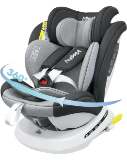 Miophy I-size Silla de Coche Isofix Giratoria 360° Grupo 0+/1/2/3, 0-12 años, 40-150 cm (Gris oscuro i-Size) Foto de portada de Miophy I-size Silla de Coche Isofix Giratoria 360° Grupo 0+/1/2/3, 0-12 años, 40-150 cm (Gris oscuro i-Size)