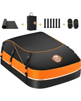 Sailnovo – Bolsa de techo, plegable, 595 L, impermeable, 1000D, alfombrilla antideslizante, 8 correas reforzadas, 6 ganchos para puerta, para equipaje, para vehículos con o sin barras de techo Foto de portada de Sailnovo - Bolsa de techo, plegable, 595 L, impermeable, 1000D, alfombrilla antideslizante, 8 correas reforzadas, 6 ganchos para puerta, para equipaje, para vehículos con o sin barras de techo