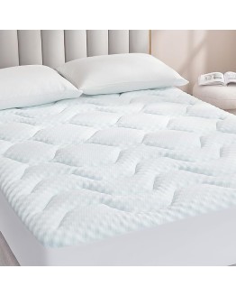 EHEYCIGA Topper para Colchón Viscoelastica 150×200, Sobrecolchon Memory Foam Mattress Topper, Transpirable sobre Colchon con Extra Profundo, Blanco Foto de portada de EHEYCIGA Topper para Colchón Viscoelastica 150x200, Sobrecolchon Memory Foam Mattress Topper, Transpirable sobre Colchon con Extra Profundo, Blanco
