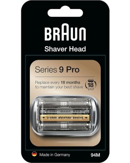 Foto de portada de Braun Series 9 Pro Afeitadora Eléctrica Hombre Cabezal de Recambio 94 M Compatible con las Máquinas de Afeitar Barba Braun Series 9, Plata