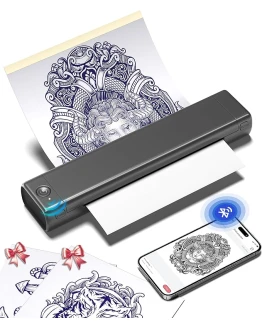 Phomemo M08F Impresora Termica Tattoo de Tatuaje Impresora de Tatuajes de Transferencia de Termocopiadora Tattoo de Tatuaje Profesional con 10pcs Papel de Tatuaje Foto de portada de Phomemo M08F Impresora Termica Tattoo de Tatuaje Impresora de Tatuajes de Transferencia de Termocopiadora Tattoo de Tatuaje Profesional con 10pcs Papel de Tatuaje