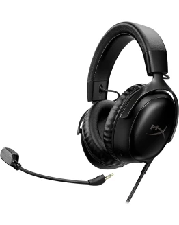 HyperX Cloud III wired Auriculares para Juegos con Cable, PC, PS5, Xbox Series X S, Controladores de 53 mm en ángulo, DTS, micrófono nítido de 10 mm, USB-C USB-A, Negro Foto de portada de HyperX Cloud III wired Auriculares para Juegos con Cable, PC, PS5, Xbox Series X S, Controladores de 53 mm en ángulo, DTS, micrófono nítido de 10 mm, USB-C USB-A, Negro