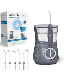 Waterpik Ultra Irrigador de Sobremesa Profesional con Agua a Presión y Sistema Avanzado de Control de Presión Mediante 10 Posiciones con 7 Boquillas, Eliminación de Placa Dental, Gris (WP-667UK-EU) Foto de portada de Waterpik Ultra Irrigador de Sobremesa Profesional con Agua a Presión y Sistema Avanzado de Control de Presión Mediante 10 Posiciones con 7 Boquillas, Eliminación de Placa Dental, Gris (WP-667UK-EU)
