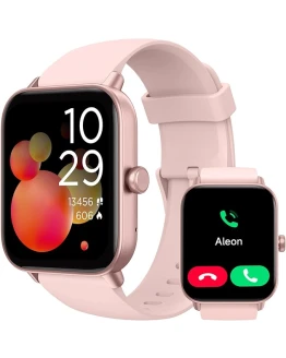 Foto de portada de TOOBUR Reloj Inteligente Mujer con Alexa, 1.8" smartwatch Deportivo con 100 Deportes, Recibir y Contestar Llamadas, Podómetro y pulsómetro, IP68 Impermeable Nadar, Compatible con Android iOS