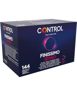 Control Finissimo Senso Preservativos – Caja de condones muy finos para mayor sensibilidad, 144 unidades, Gama placer natural, lubricados, óptima adaptabilidad Foto de portada de Control Finissimo Senso Preservativos - Caja de condones muy finos para mayor sensibilidad, 144 unidades, Gama placer natural, lubricados, óptima adaptabilidad