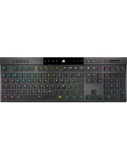 Foto de portada de Corsair K100 AIR WIRELESS RGB Teclado Mecánico para Juegos Ultrafino - Interruptores CHERRY MX de Perfil Ultrabajo - Bluetooth - Compatible con iCUE - PC, Mac, PS5, PS4, Xbox - QWERTY ES - Negro