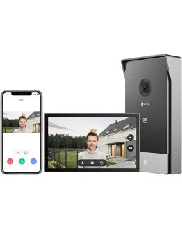 EZVIZ 2K Videoportero Timbre Video Sistema Intercomunicador, 7» Monitor Táctil a Color, 2 Hilos Desbloqueo Remoto,Visión Nocturna, Detección de Movimiento Humano, Soporta Wi-Fi 2.4/5GHz,CP7 Foto de portada de EZVIZ 2K Videoportero Timbre Video Sistema Intercomunicador, 7'' Monitor Táctil a Color, 2 Hilos Desbloqueo Remoto,Visión Nocturna, Detección de Movimiento Humano, Soporta Wi-Fi 2.4/5GHz,CP7