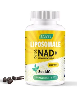 NAD+ liposomal y Trans-Resveratrol 800mg cápsulas blandas, alternativa al NMN más eficiente que el NMN, alta absorción, suplemento real de NAD+ para la reparación celular (60 unidad (Paquete de 1)) Foto de portada de NAD+ liposomal y Trans-Resveratrol 800mg cápsulas blandas, alternativa al NMN más eficiente que el NMN, alta absorción, suplemento real de NAD+ para la reparación celular (60 unidad (Paquete de 1))