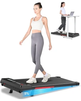 HomeFitnessCode Cinta de Correr Eléctrica 3 en 1 Plegable – Inclinación 5%, 8 km/h Walking Pad, Caminadora 2.5 HP, Superficie Ancha de 40 cm, Control Remoto, Pantalla LCD, Capacidad 130 kg Foto de portada de HomeFitnessCode Cinta de Correr Eléctrica 3 en 1 Plegable - Inclinación 5%, 8 km/h Walking Pad, Caminadora 2.5 HP, Superficie Ancha de 40 cm, Control Remoto, Pantalla LCD, Capacidad 130 kg