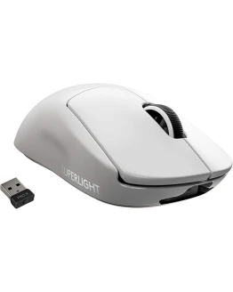 Logitech G PRO X SUPERLIGHT Ratón Gaming Inalámbrico, Captor HERO 25K, 25,600 DPI, Ultraligero con 63g, Peso Reducido, 5 Botones Programables, Batería Larga Duración, PC/Mac – Blanco Foto de portada de Logitech G PRO X SUPERLIGHT Ratón Gaming Inalámbrico, Captor HERO 25K, 25,600 DPI, Ultraligero con 63g, Peso Reducido, 5 Botones Programables, Batería Larga Duración, PC/Mac - Blanco