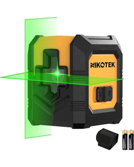 Nikotek Nivel Láser Autonivelante haz Verde Láser de Líneas Cruzadas Horizontales y Verticales para Decoración del Hogar Bolsa de Transporte, 2xBatería Incluida Foto de portada de Nikotek Nivel Láser Autonivelante haz Verde Láser de Líneas Cruzadas Horizontales y Verticales para Decoración del Hogar Bolsa de Transporte, 2xBatería Incluida
