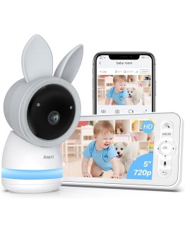 ARENTI 2K/3MP Camara Vigilancia Bebe con 5″ LCD Pantalla, PTZ 355° Vigilabebes con Camara,Sensor de Temperatura, Monitoreo de Movimiento, Visión Nocturna, Audio Bidireccional, con App Movil Foto de portada de ARENTI 2K/3MP Camara Vigilancia Bebe con 5" LCD Pantalla, PTZ 355° Vigilabebes con Camara,Sensor de Temperatura, Monitoreo de Movimiento, Visión Nocturna, Audio Bidireccional, con App Movil