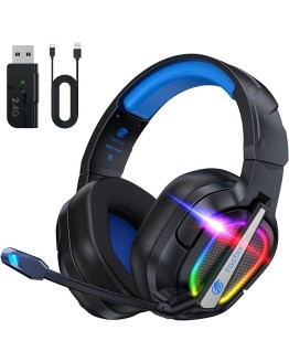 Fachixy FC200 Auriculares inalámbricos para Juegos para PS5 – Plegables USB de 2,4GHz con micrófono – Bluetooth Auriculares estéreo con batería 50 Horas, para PS4, PC, Moble (Azul-Negro) Foto de portada de Fachixy FC200 Auriculares inalámbricos para Juegos para PS5 - Plegables USB de 2,4GHz con micrófono - Bluetooth Auriculares estéreo con batería 50 Horas, para PS4, PC, Moble (Azul-Negro)