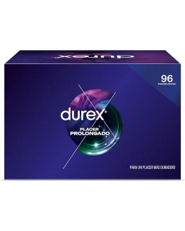 Durex Pack Preservativos Placer Prolongado, con Lubricante Performa de Silicona, Forma Easy-On, 96 condones Foto de portada de Durex Pack Preservativos Placer Prolongado, con Lubricante Performa de Silicona, Forma Easy-On, 96 condones