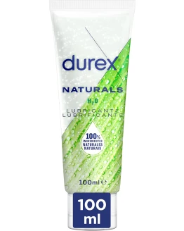 Durex Naturals H2O Lubricante, con ingredientes 100% naturales, 100 ml Foto de portada de Durex Naturals H2O Lubricante, con ingredientes 100% naturales, 100 ml