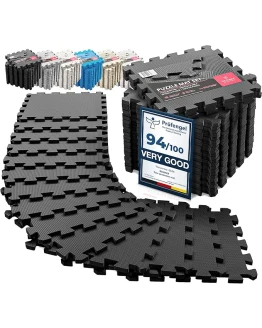 Esterilla Fitness Puzzle para Suelos de Gimnasio | Set de Protección Goma Espuma Losas Caucho para Máquinas de Deporte, Alfombrilla Protector Expandible Tatami Tapiz Alfombra Colchonetas Pesas Gym Foto de portada de Esterilla Fitness Puzzle para Suelos de Gimnasio | Set de Protección Goma Espuma Losas Caucho para Máquinas de Deporte, Alfombrilla Protector Expandible Tatami Tapiz Alfombra Colchonetas Pesas Gym