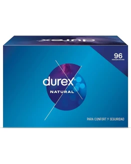 Durex Pack Preservativos Natural, para Confort y Seguridad, 96 condones Foto de portada de Durex Pack Preservativos Natural, para Confort y Seguridad, 96 condones