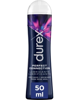 Durex, Perfect Connection Lubricante de Base Silicona, Lubricación Duradera, Adecuado también para Sexo Anal, 50 ml Foto de portada de Durex, Perfect Connection Lubricante de Base Silicona, Lubricación Duradera, Adecuado también para Sexo Anal, 50 ml