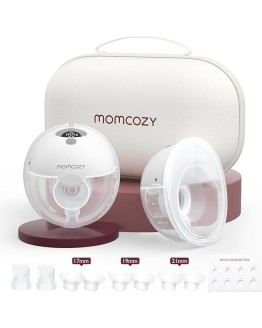 Momcozy M5 Sacaleches Eléctrico Manos Libres, Extractor de Leche Portátil de Boca de Bebé Brida de Doble Sellado con 3 Modos y 9 Niveles – 24 mm (2, Gris) Foto de portada de Momcozy M5 Sacaleches Eléctrico Manos Libres, Extractor de Leche Portátil de Boca de Bebé Brida de Doble Sellado con 3 Modos y 9 Niveles - 24 mm (2, Gris)