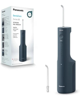 Panasonic Serie 600 Irrigador Bucal Ultrasónico EW-DJ66-A303, Irrigador Bucal para Dientes, 200 ml, IPX7, 2 Boquillas Ultrasónicas, 5 Presiónes, Accesorio de Viaje, Azul Marino Foto de portada de Panasonic Serie 600 Irrigador Bucal Ultrasónico EW-DJ66-A303, Irrigador Bucal para Dientes, 200 ml, IPX7, 2 Boquillas Ultrasónicas, 5 Presiónes, Accesorio de Viaje, Azul Marino