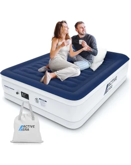 Active Era Colchón Hinchable Matrimonio 203 x 152 x 56 cm. Bomba Eléctrica y Almohada Incorporada – Inflado en 3 Minutos Foto de portada de Active Era Colchón Hinchable Matrimonio 203 x 152 x 56 cm. Bomba Eléctrica y Almohada Incorporada – Inflado en 3 Minutos
