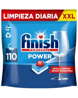 Finish Powerball Power All in 1 Pastillas para el lavavajillas todo en 1 – Pack ahorro 110 pastillas Foto de portada de Finish Powerball Power All in 1 Pastillas para el lavavajillas todo en 1 - Pack ahorro 110 pastillas