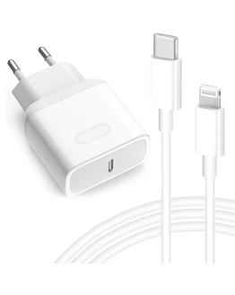 iPhone Cargador USB C 【Certificado MFi】 20W Cargador Rápido de Pared y 2M Cable iPhone Power Delivery 3.0 Adaptador de Corriente USB C Tipo para iPhone 14/14 Pro/14 Pro Max/13/12/11/XR/XS Max/X/8/iPad Foto de portada de iPhone Cargador USB C 【Certificado MFi】 20W Cargador Rápido de Pared y 2M Cable iPhone Power Delivery 3.0 Adaptador de Corriente USB C Tipo para iPhone 14/14 Pro/14 Pro Max/13/12/11/XR/XS Max/X/8/iPad