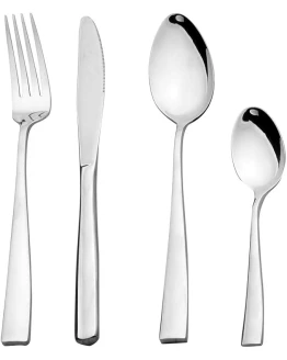 Otto Koning -Leipzig- Juego de cubiertos acero inoxidable 32 piezas, apto para lavavajillas. Cubertería moderna para 8 personas, con tenedor, cuchara, cuchillo y cuchara café. Foto de portada de Otto Koning -Leipzig- Juego de cubiertos acero inoxidable 32 piezas, apto para lavavajillas. Cubertería moderna para 8 personas, con tenedor, cuchara, cuchillo y cuchara café.