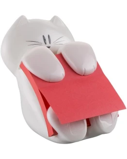 Post-it Dispensador de Notas Z, Diseño Gato, Paquete de 1 Bloc de Notas de 90 Hojas, 76 mm x 76 mm, Color Rosa – Para Dispensar con una Mano en el Escritorio Foto de portada de Post-it Dispensador de Notas Z, Diseño Gato, Paquete de 1 Bloc de Notas de 90 Hojas, 76 mm x 76 mm, Color Rosa - Para Dispensar con una Mano en el Escritorio